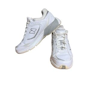 New Balance 660 Walking Shoes White Lace Up  Aetrex Insert Size Womens 7.5